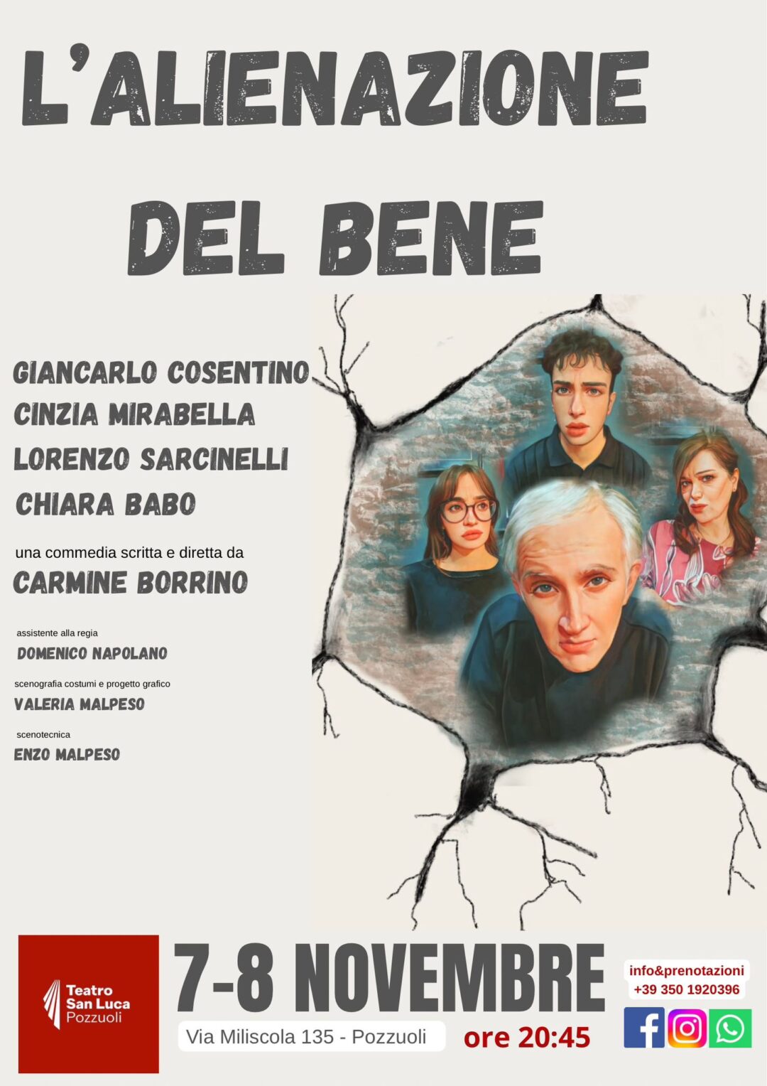 L’ALIENAZIONE DEL BENE di Carmine Borrino - <br> 7-8 Novembre